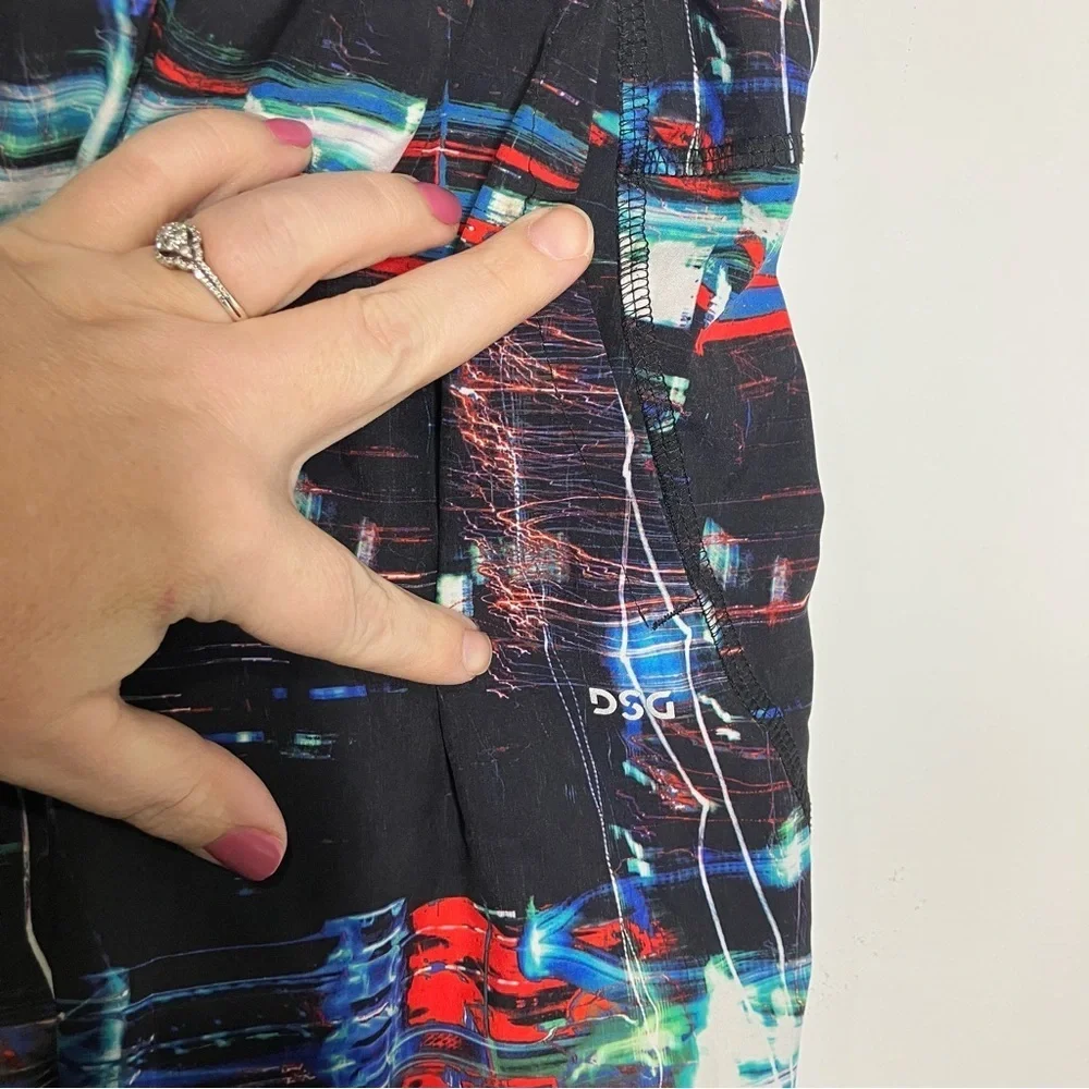 DSG swim shorts running‎ shorts black multicolored size XL